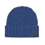 Bonnet Helsinki en cachemire bleu.