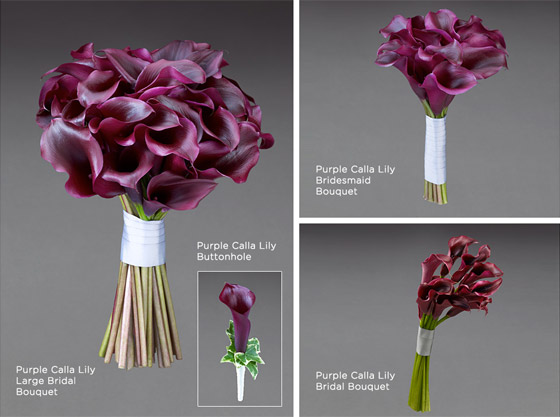 Moderní svatební kytice návrhářky Vera Wang pro zimu 2013/14.
