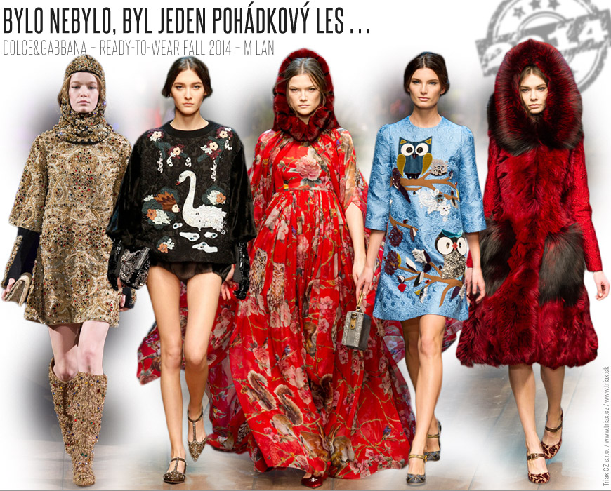Pohádková kolekce Dolce&Gabbana pro podzim a zimu 2014/15.