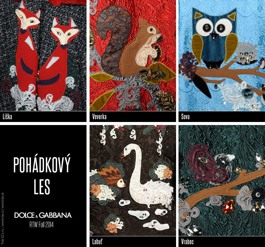 Sovy, lišky, veverky, labutě i vrabčáci se zabydleli v pohádkovém lese Dolce&Gabbana. Nosit kousky z této módní kolekce bude chtít kus dětské duše.