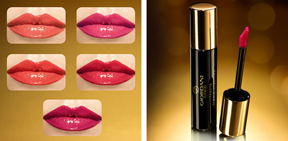 Jemný aplikátor nové rtěnky Oriflame Giordani Gold Iconic dokáže perfektně vytvarovat rty
