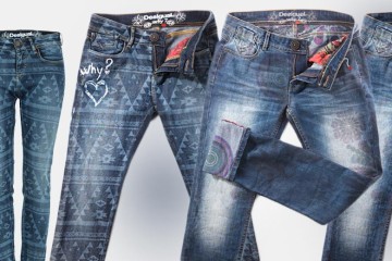 Desigual rifle jsou jiné! Dávají stop uniformitě a i v kolekci pro podzim/zima 2014/2015 se snaží nabídnou džíny, ve který rozhodně nezapadneme v davu.