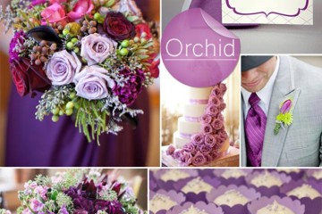 Barevná svatba podzim/zima 2014/2015 v odstínu barvy roku Radiant Orchid.