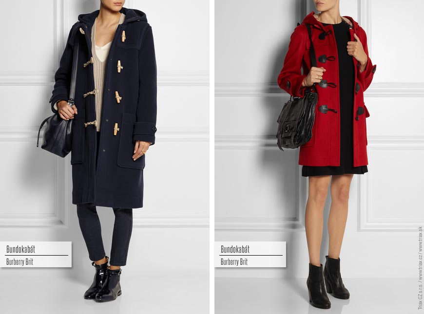 Bundokabát: oba modely Burberry Brit.