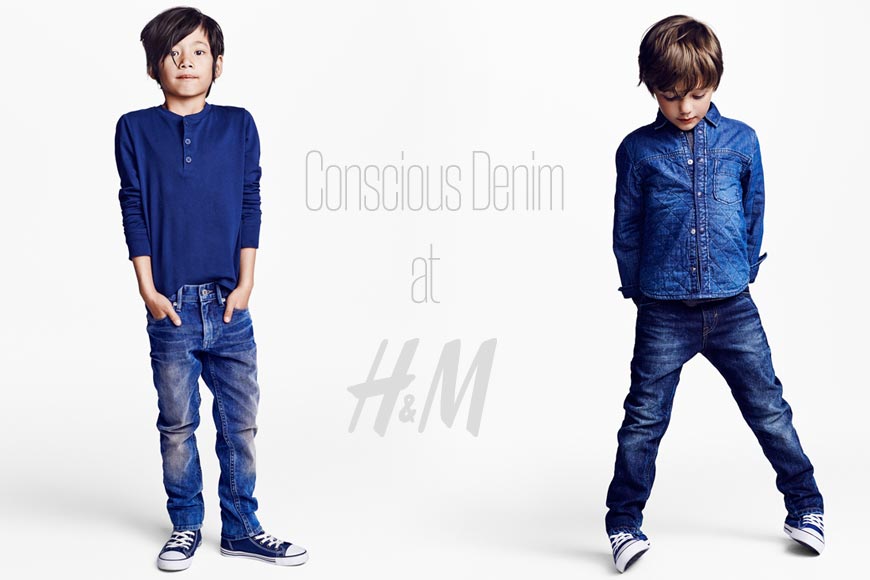 Dětská džínová kolekce Concious Denim H&M. Pro kluky....