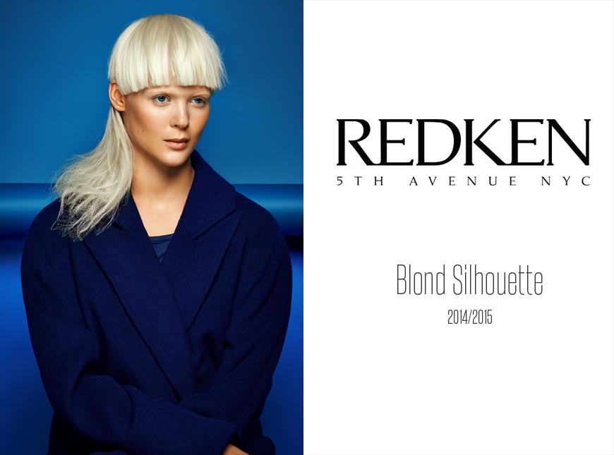Blond účes REDKEN pro podzim a zimu 2014/2015 z kolekce Blond Silhouette.
