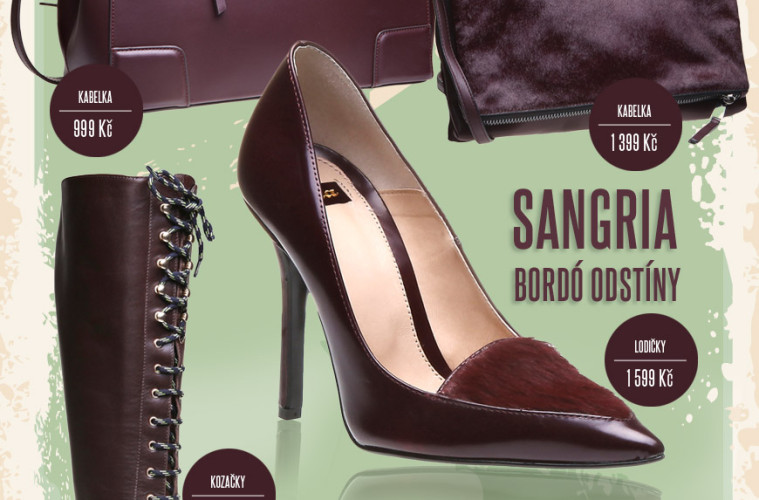 Bordó odstíny Sangria / Módní kolekce Baťa podzim/zima 2014/2015