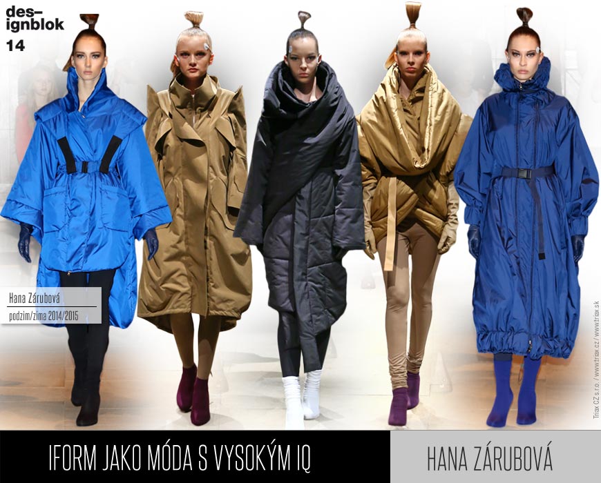 Módní kolekce Hany Zárubové IFORM pro podzim a zimu 2014/2015 byla představená na módní přehlídce v rámci podzimní akce Designblok.