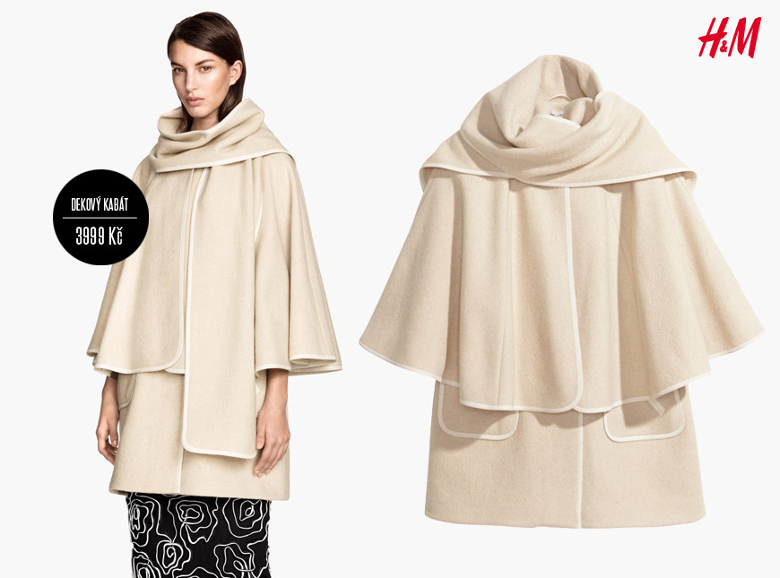Dekový kabát z H&M (podzim/zima 2014/2015): 3999 Kč.