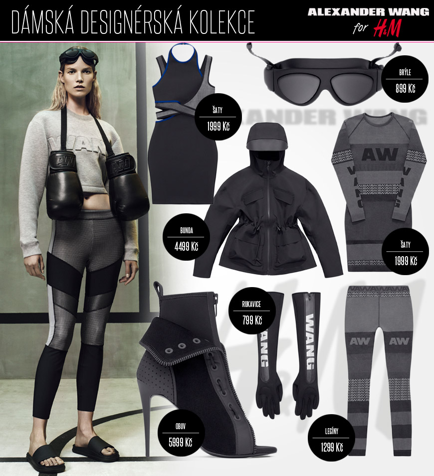 Sportovně laděná kolekce Alexander Wang pro H&M je rovněž z funkčních materiál.