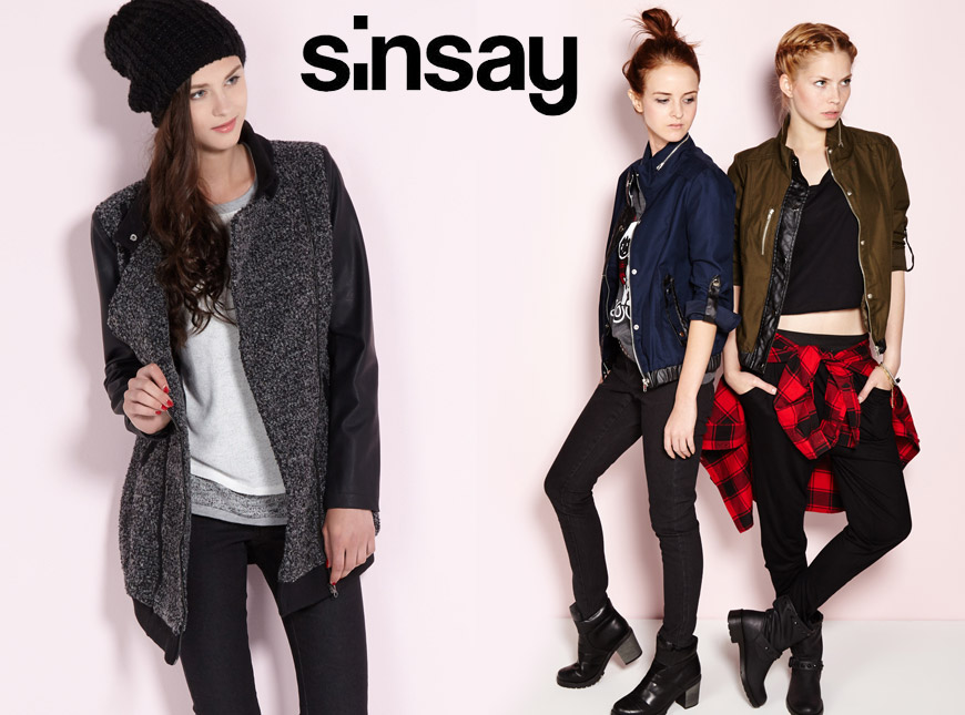 Bundy a kabáty Sinsay chtějí levně obléknout mladé dívky a ženy.