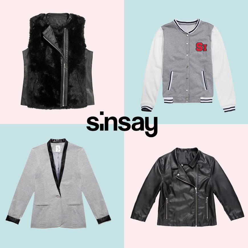 Módní bundy, saka a vesty Sinsay můžete nosit nejen do školy, ale také na party či na rande.