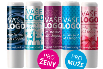 Reklamní balzámy na rty získají snadno jedinečný design s vaším logem.