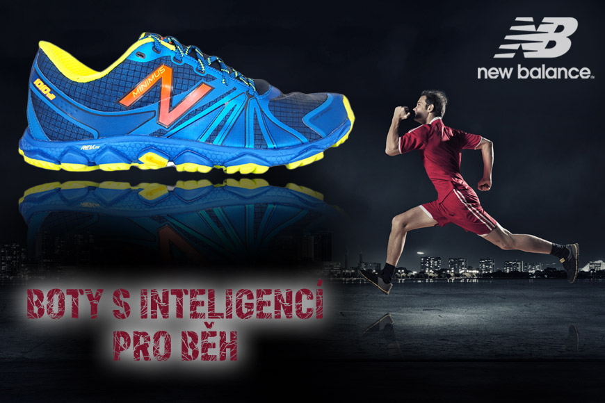 New Balance jsou boty s inteligencí pro běh. Na obrázku jsou boty New Balance MT1010B2 s technologií extrémně lehké pěnové hmoty tlumící nárazy v podrážce RevLite. Boty mají podrážku Vibram vhodnou pro různorodý nerovný terén a jsou určeny pro běh za sucha i mokra. Speciální je karbonová deštička chránící nohu před průnikem kamenů a jiných ostrých předmětů podrážkou při běhu (technologie Rock Stop).