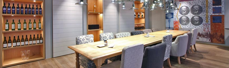Interiér restaurace Aliter navrhla známá španělská architektka Meritxell Cuartero.