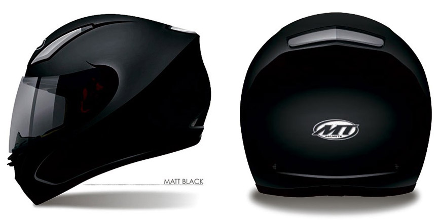 Moto přilba MT Revenge Solid Black Matt.