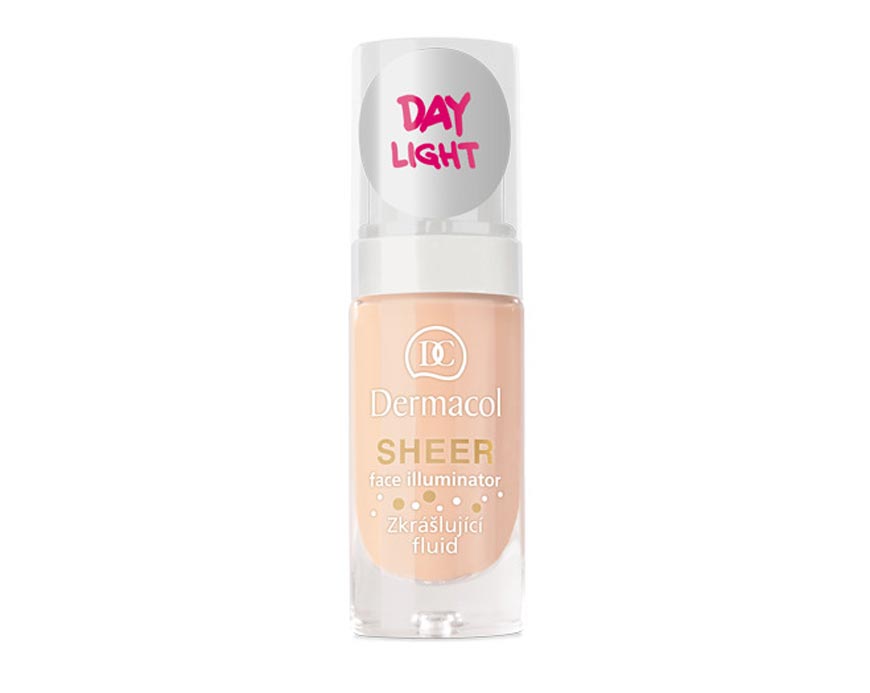 Dermacol Sheer Face Illuminator Day Light je make-up, který umí zkrášlovat. Koupíte jej na Nehtyprofi.cz.