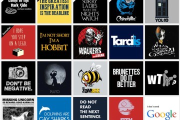 Vtipná trička z Geekshirts.cz zdobí tyto a mnoho dalších potisků.