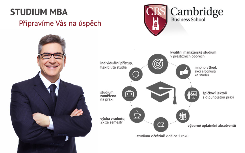 Studium MBA se stává standardem pro prohlubování manažerských dovedností. 