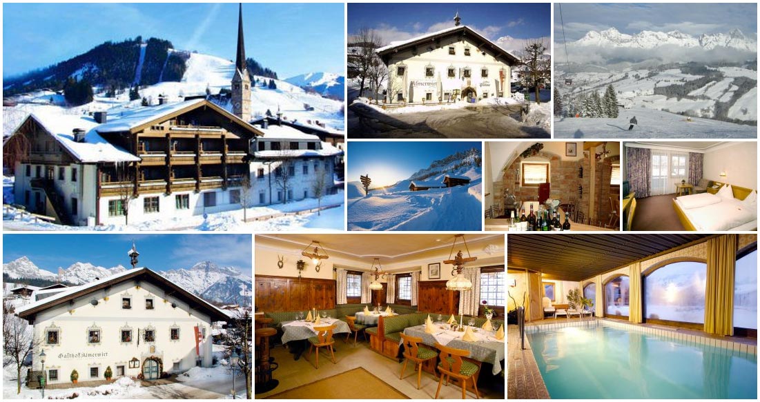 Užijte si lyžování v rakouských Alpách v lyžařském středisku Hochkönig – Maria Alm. Nádherné ubytování poskytuje hotel Hotel Almerwirt (Landgasthof).