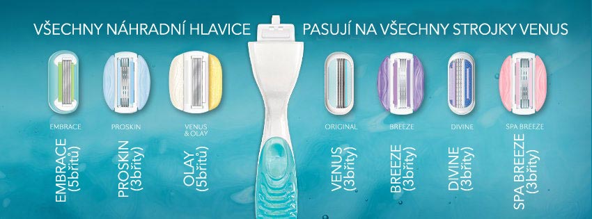 Univerzální holítka vám umožní experimentovat s typem holící hlavice, čili žiletky. Třeba vám na každou část těla bude vyhovovat jiná hlavice.