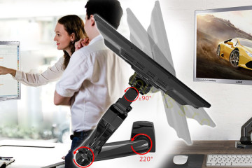 Monitor se stane dokonalým, až když jej doplní profesionální stolní držák monitoru. Právě on vám jej umožní využívat ergonomicky i multifunkčně.