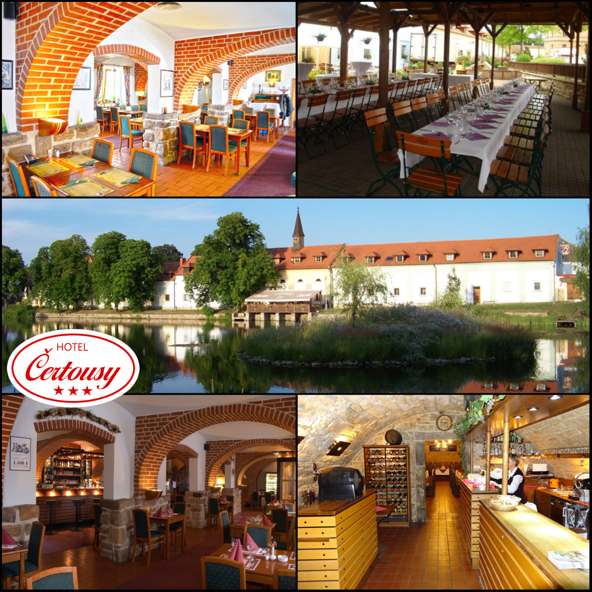 Restaurace Praha 9 – to je Hotel Čertousy se všemi možnostmi, od klasických restauračních jídel, až po pečení selete, grilování, bufety, vinný sklípek i další speciální cateringové služby.