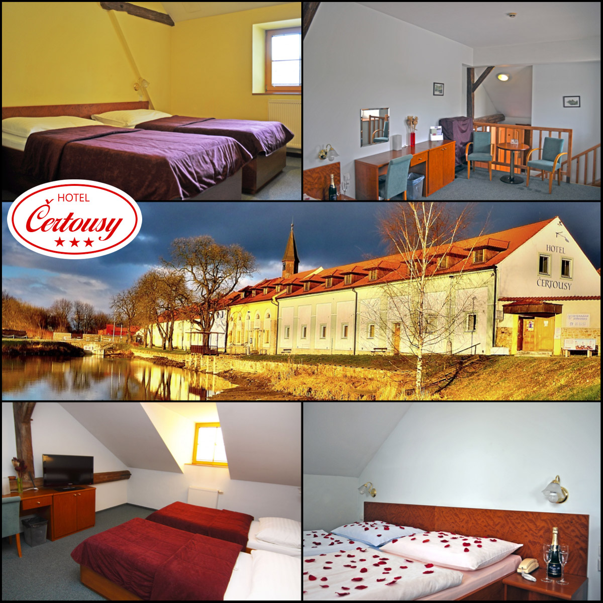 Pražský Hotel Čertousy nabízí až 67 ubytovacích míst.