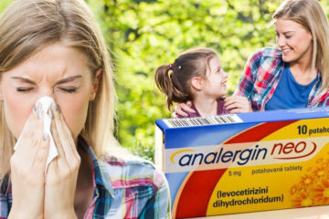 Trpíte alergiemi? Příznaky vám pomáhá zlepšit účinná látka Levocetirizini dihydrochloridum obsažená v přípravku Analergin Neo.