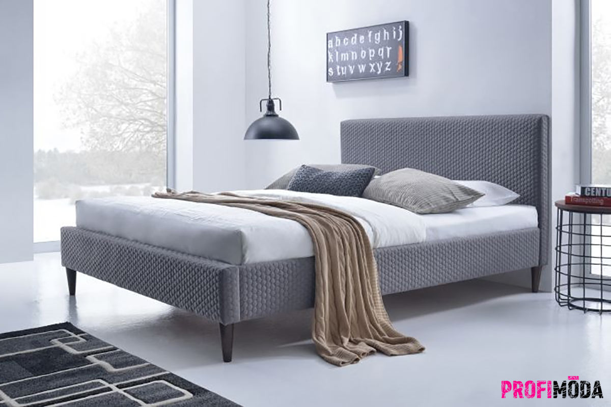Čalouněné postele jsou velkým hitem posledních let. Pořiďte si ji v moderním designu.
