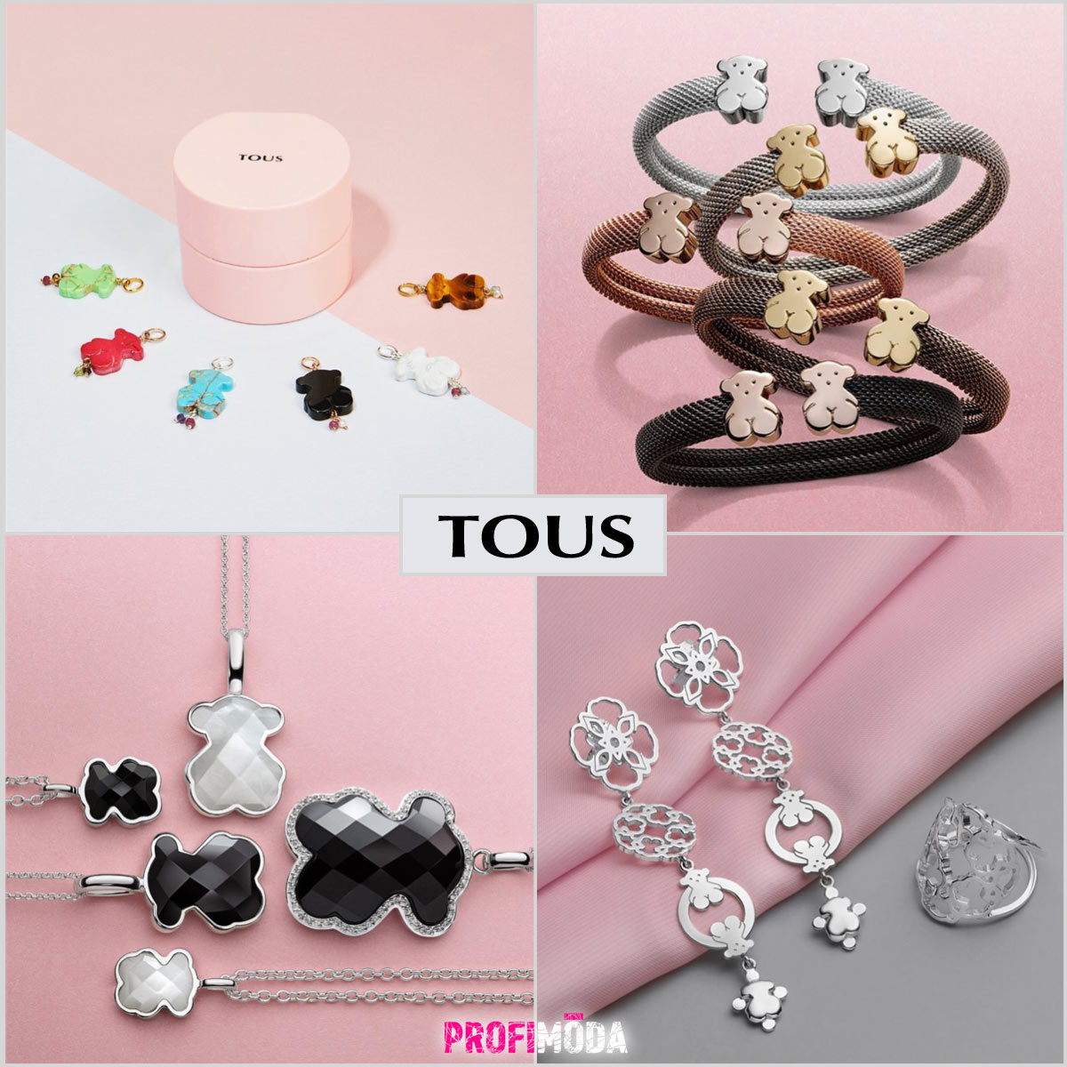 Tous náušnice, náramky, řetízky, náhrdelníky, přívěšky, prsteny – to vše jsou šperky, které vynikají svým unikátním designem. 