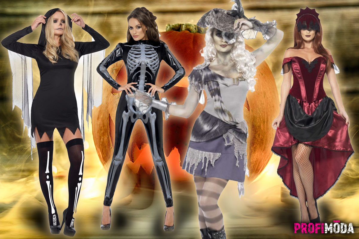Strašidelné a sexy současně – tak vypadají oblíbené dámské halloweenské kostýmy.