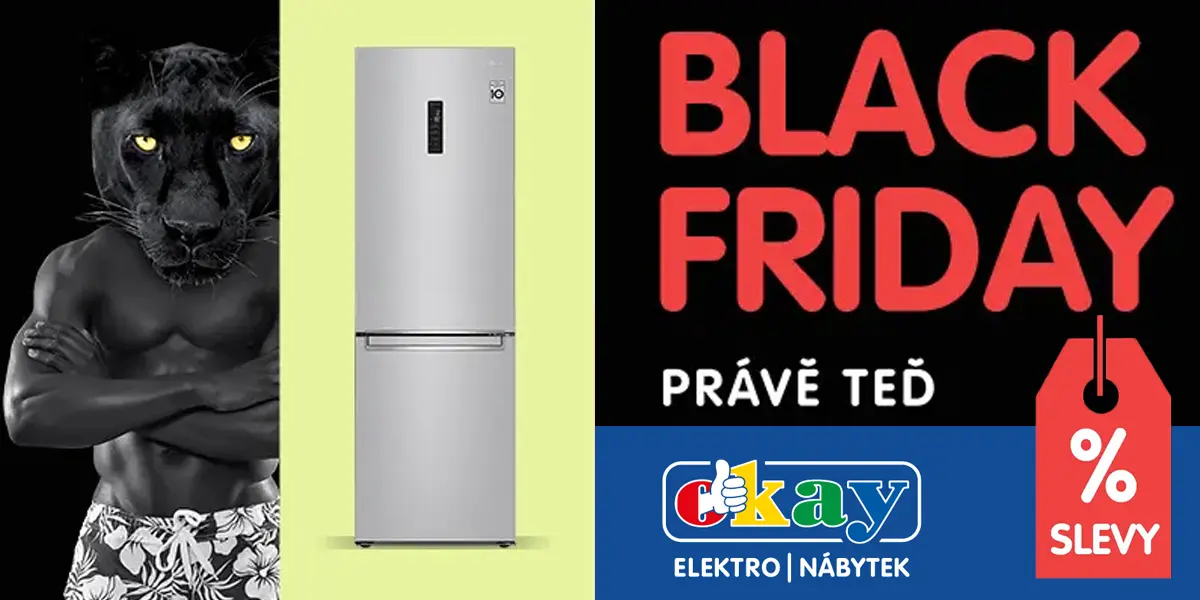 Za chvíli to propukne! V OKAY elektro/nábytek začíná Black Friday 2022. Je čas nakoupit vánoční dárky 2022 i úspornější spotřebiče.